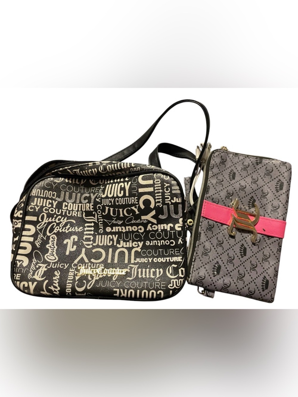 Juicy Couture Camera Bag & Wristlet Bundle Lot ~ you get both #8557 💎